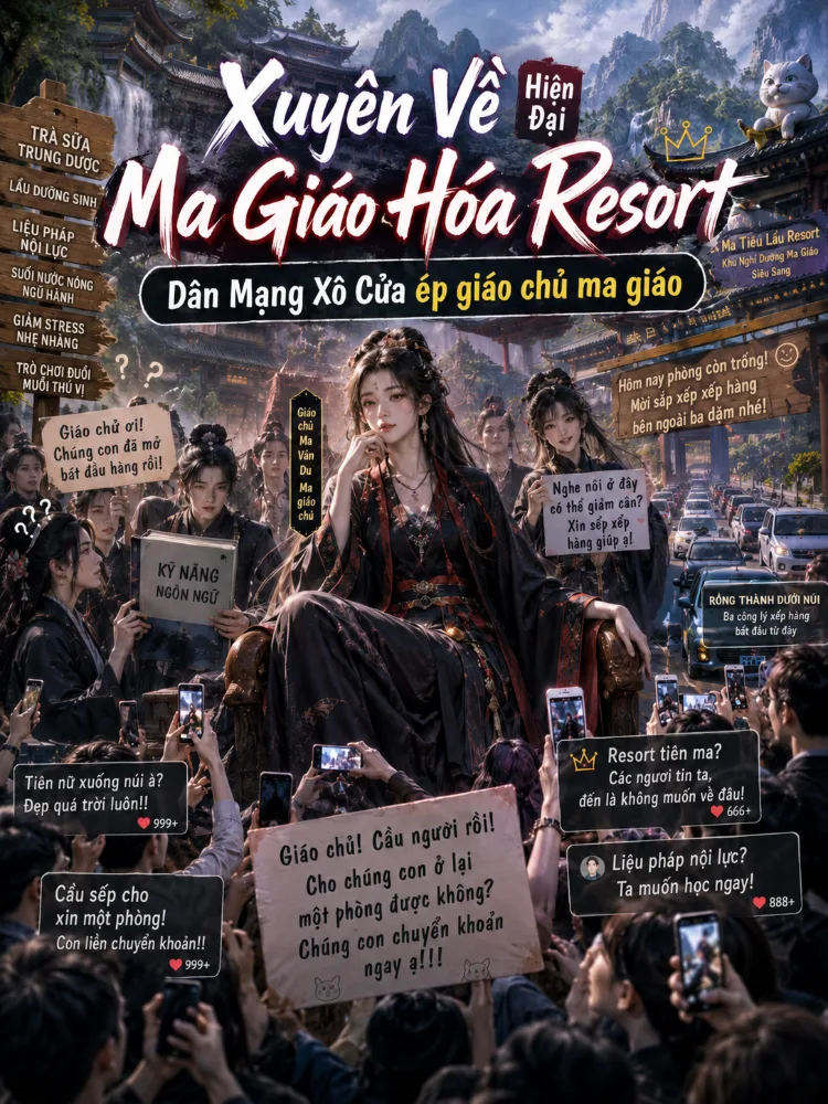 Xuyên Về Hiện Đại - Ma Giáo Hóa Resort, Dân Mạng Xô Cửa Ép Giáo Chủ
