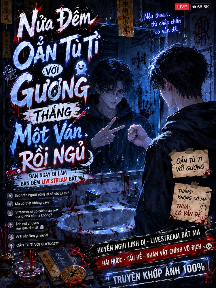 Nửa Đêm Oẳn Tù Tì Với Gương, Thắng Một Ván Rồi Ngủ - Tạ Dật Chi