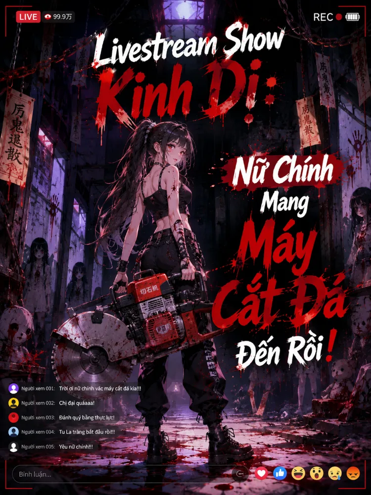 Livestream Show Kinh Dị: Nữ Chính Mang Máy Cắt Đá Đến Rồi! - Diệp Kim Nhiên