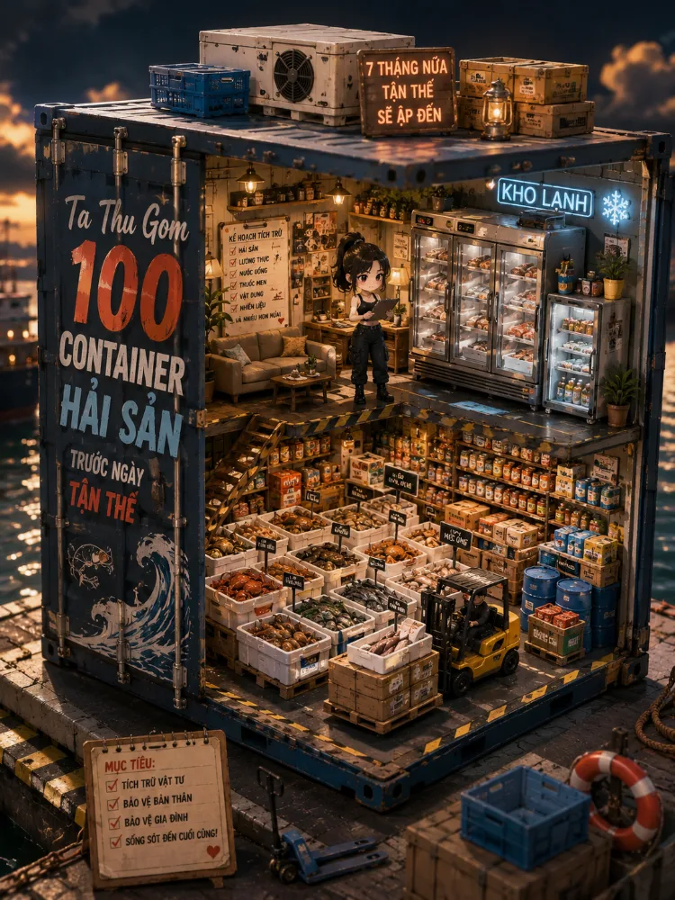 Ta Thu Gom 100 Container Hải Sản Trước Ngày Tận Thế - Hàn Oánh