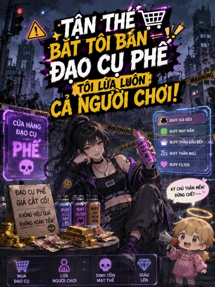 Tận Thế Bắt Tôi Bán Đạo Cụ Phế Tôi Lừa Luôn Cả Người Chơi! - Khương Ấu Miên