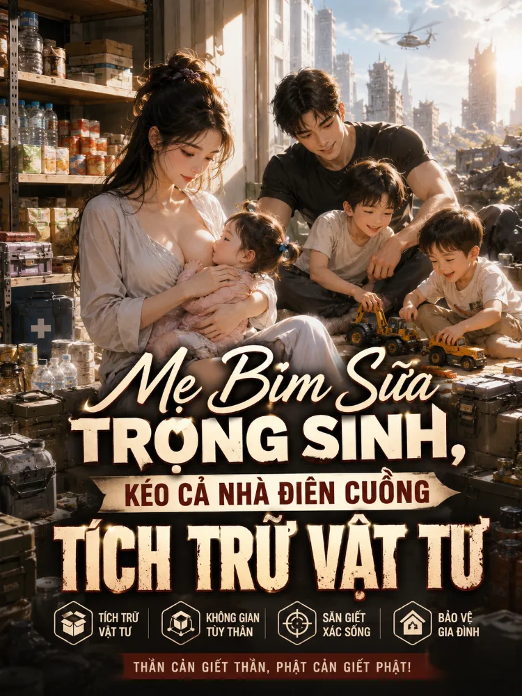 Mẹ Bỉm Sữa Trọng Sinh, Kéo Cả Nhà Điên Cuồng Tích Trữ Vật Tư