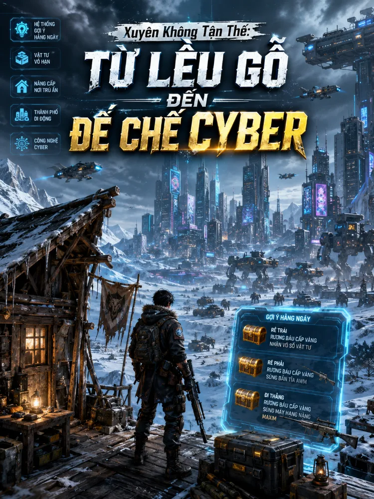 Xuyên Không Tận Thế: Từ Lều Gỗ Đến Đế Chế Cyber