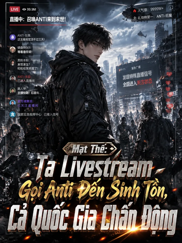 Mạt Thế: Ta Livestream Gọi Anti Đến Sinh Tồn, Cả Quốc Gia Chấn Động