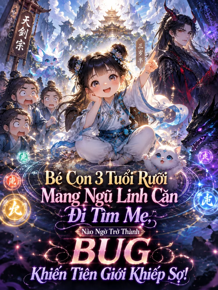 Bé Con 3 Tuổi Rưỡi Mang Ngũ Linh Căn Đi Tìm Mẹ, Nào Ngờ Trở Thành BUG Khiến Tiên Giới Khiếp Sợ!