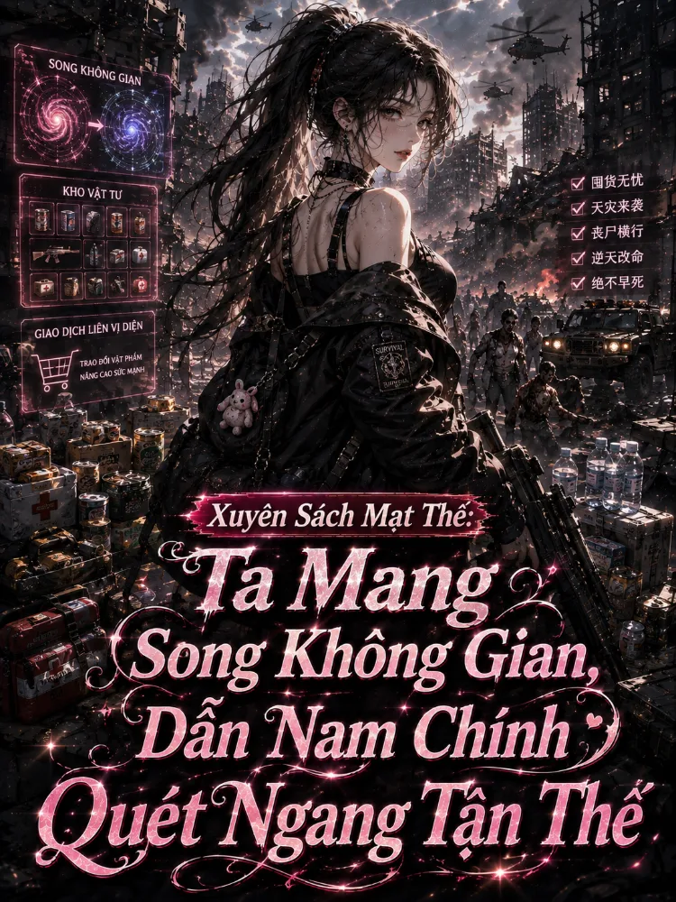 Xuyên Sách Mạt Thế: Ta Mang Song Không Gian, Dẫn Nam Chính Quét Ngang Tận Thế