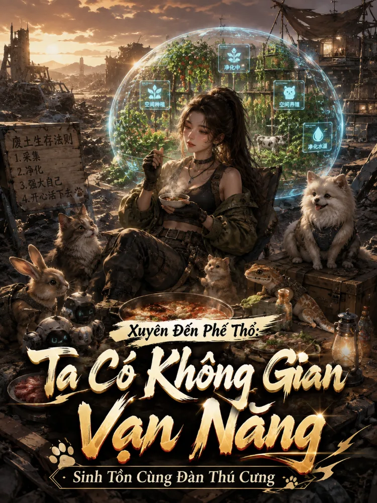 Xuyên Đến Phế Thổ: Ta Có Không Gian Vạn Năng Sinh Tồn Cùng Đàn Thú Cưng