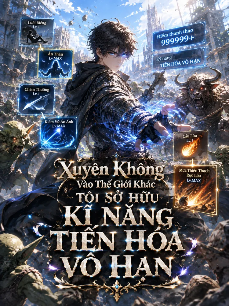 Xuyên Không Vào Thế Giói Khác Tôi Sở Hữu Kĩ Năng Tiến Hóa Vô Hạn