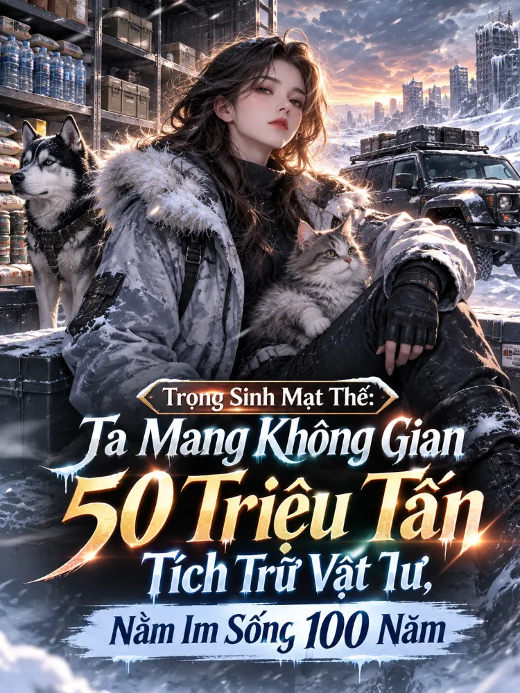 Trọng Sinh Mạt Thế: Ta Mang Không Gian 50 Triệu Tấn Tích Trữ Vật Tư, Nằm Im Sống 100 Năm - Quan Tiếu