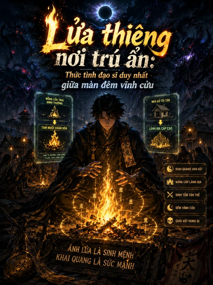 Lửa thiêng nơi trú ẩn: Thức tỉnh đạo sĩ duy nhất giữa màn đêm vĩnh cửu