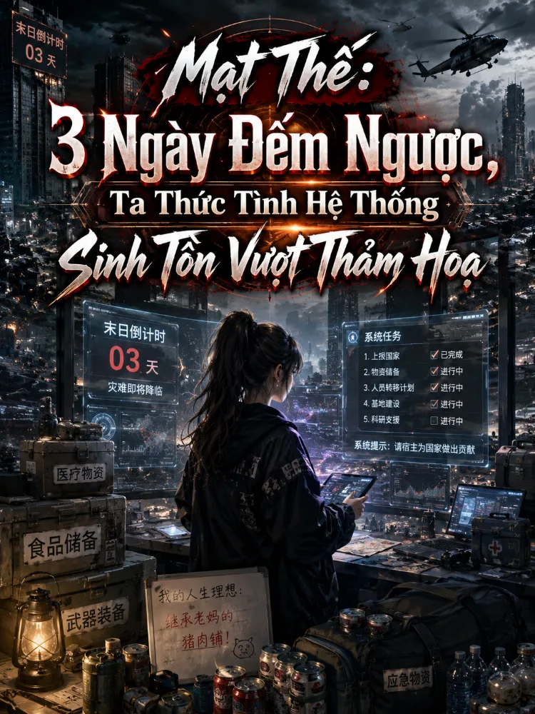 Mạt Thế: 3 Ngày Đếm Ngược, Ta Thức Tỉnh Hệ Thống Sinh Tồn Vượt Thảm Hoạ