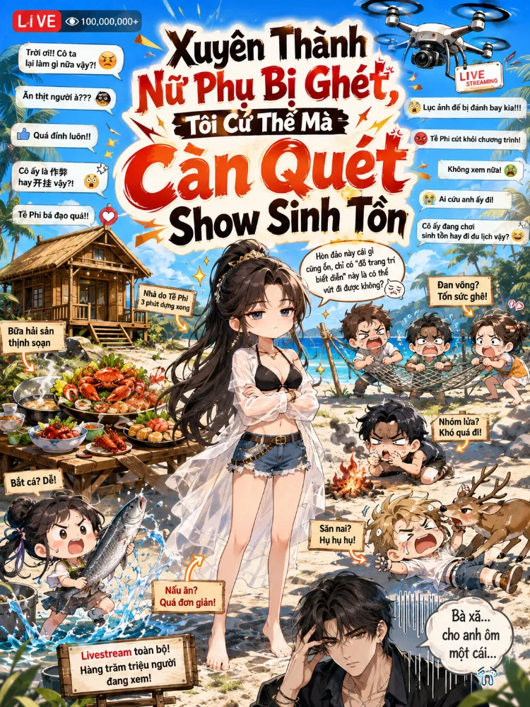 Xuyên Thành Nữ Phụ Bị Ghét, Tôi Cứ Thế Mà Càn Quét Show Sinh Tồn - Tề Phi