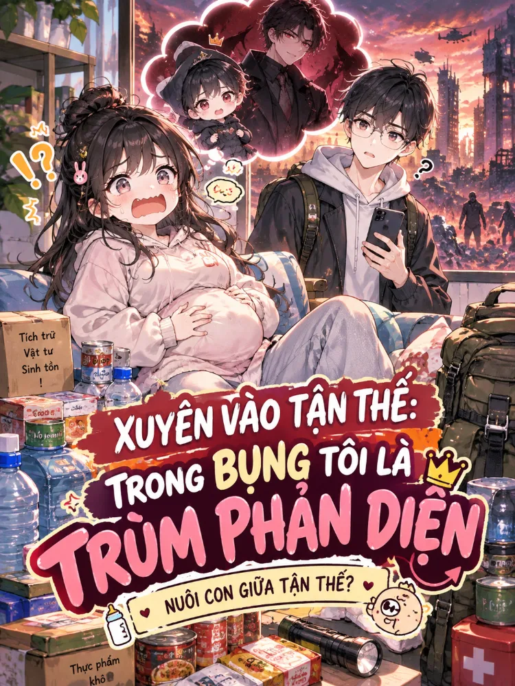 Xuyên Vào Tận Thế:  Trong Bụng Tôi Là Đại Phản Diện - Phan Ngưng
