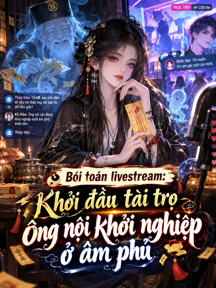 Bói toán livestream: Khởi đầu tài trợ ông nội khởi nghiệp ở âm phủ