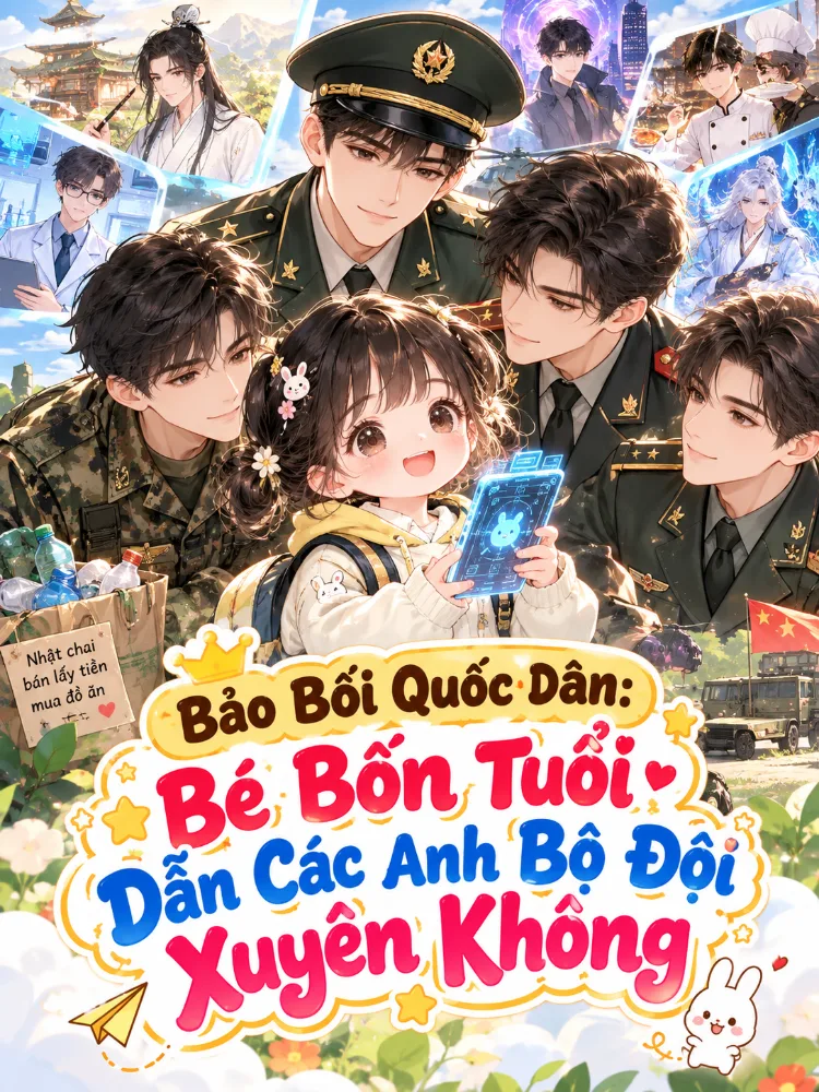 Bảo Bối Quốc Dân: Bé Bốn Tuổi Dẫn Các Anh Bộ Đội Xuyên Không