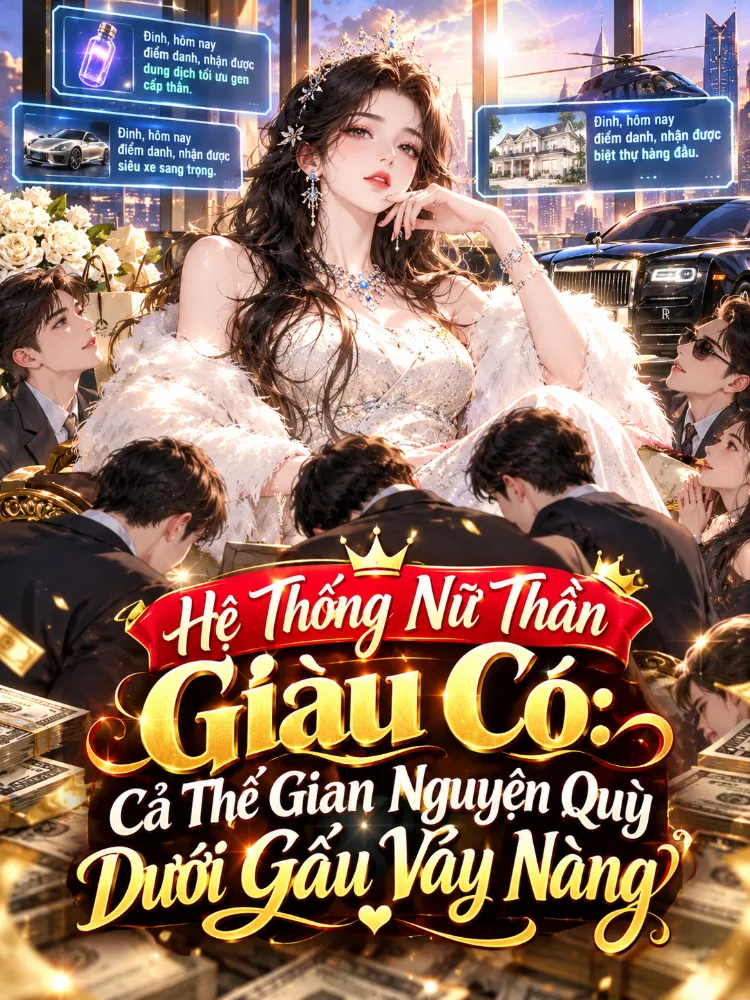 Hệ Thống Nữ Thần Giàu Có: Cả Thế Gian Nguyện Quỳ Dưới Gấu Váy Nàng