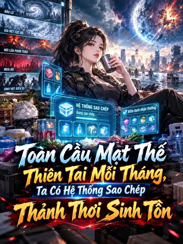 Toàn Cầu Mạt Thế: Thiên Tai Mỗi Tháng, Ta Có Hệ Thống Sao Chép Thảnh Thơi Sinh Tồn