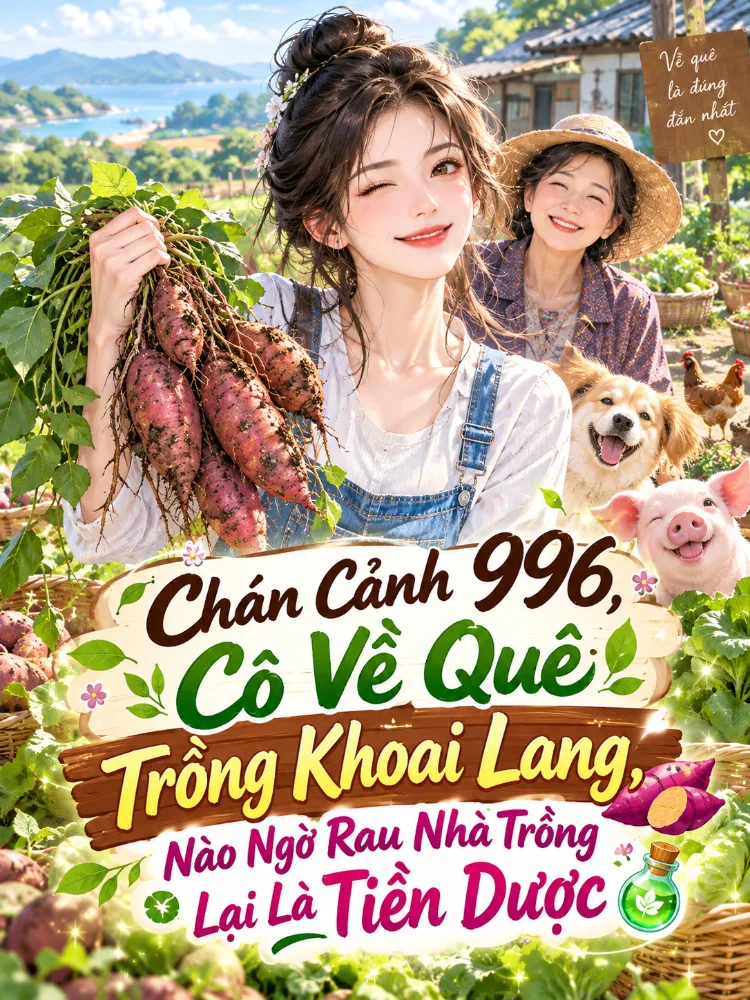 “Chán Cảnh 996, Cô Về Quê Trồng Khoai Lang, Nào Ngờ Rau Nhà Trồng Lại Là Tiên Dược”