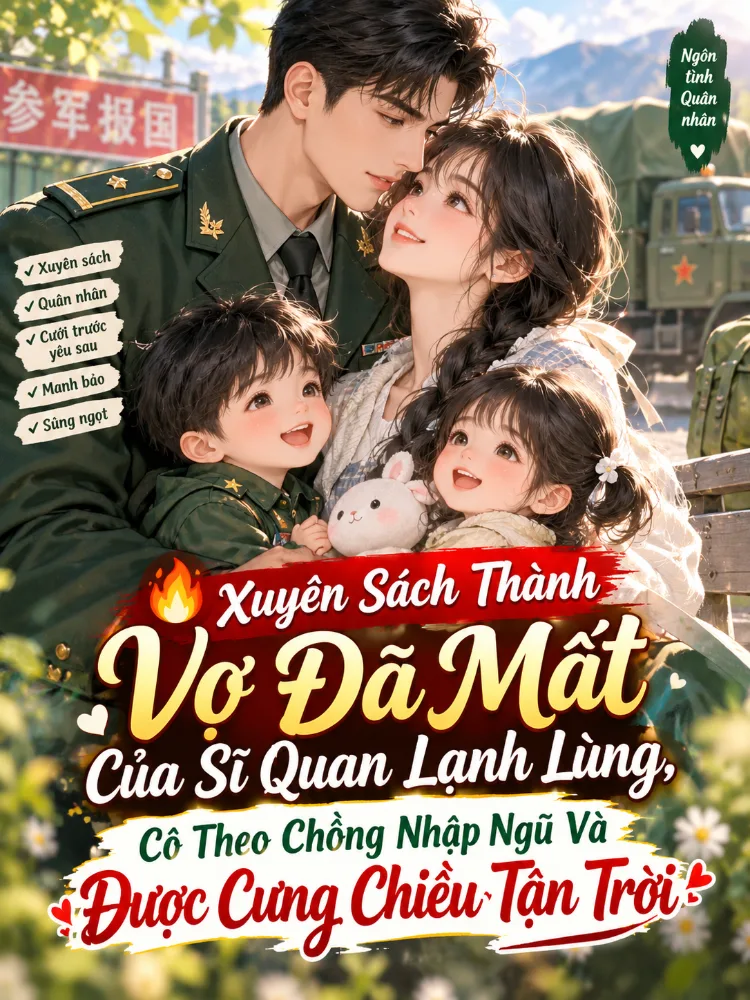 🔥 “Xuyên Sách Thành Vợ Đã Mất Của Sĩ Quan Lạnh Lùng, Cô Theo Chồng Nhập Ngũ Và Được Cưng Chiều Tận Trời”