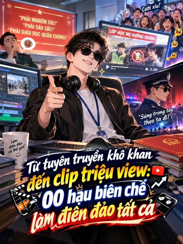 "Từ tuyên truyền khô khan đến clip triệu view: 00 hậu biên chế làm điên đảo tất cả"