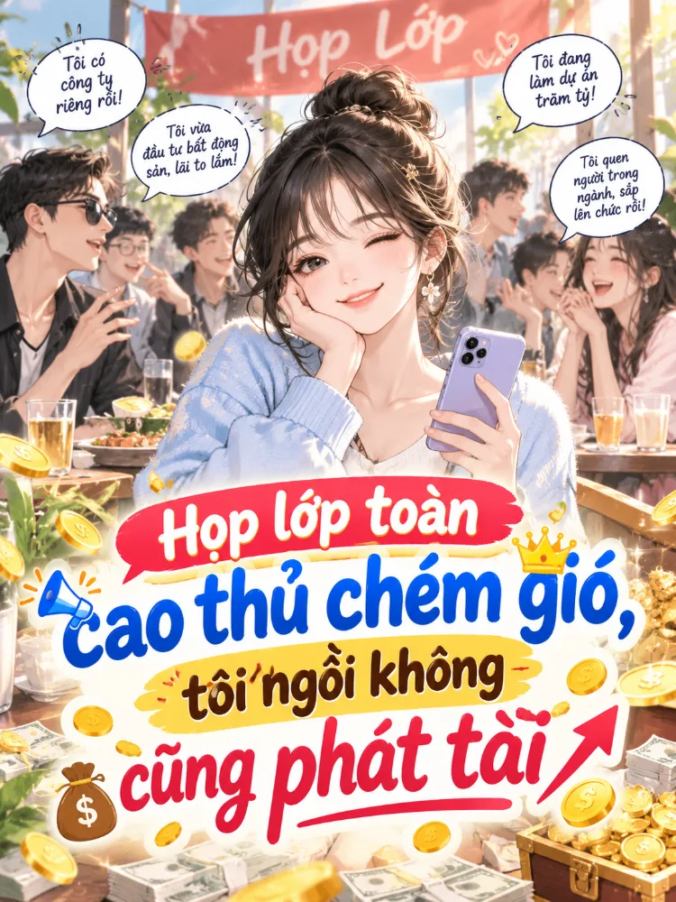 Họp lớp toàn cao thủ chém gió, tôi ngồi không cũng phát tài