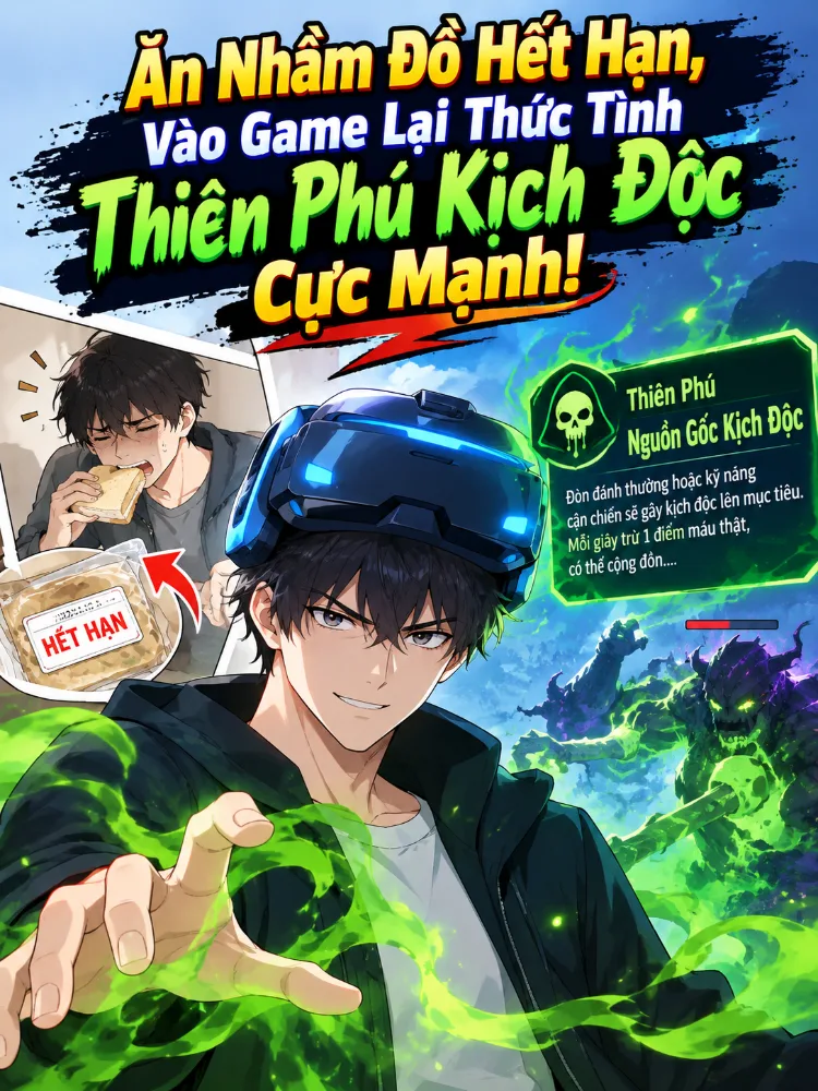 Ăn Nhầm Đồ Hết Hạn, Vào Game Lại Thức Tỉnh Thiên Phú Kịch Độc Cực Mạnh!