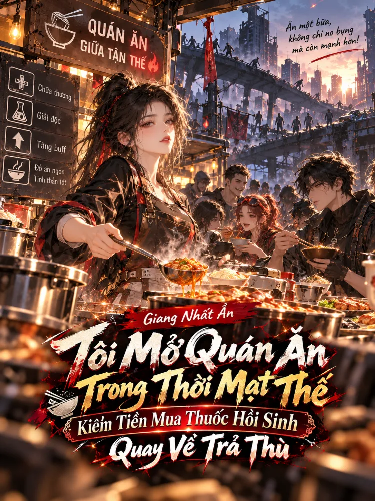 Giang Nhất Ẩn - Tôi Mở Quán Ăn Trong Thời Mạt Thế Kiếm Tiền Mua Thuốc Hồi Sinh, Quay Về Trả Thù.