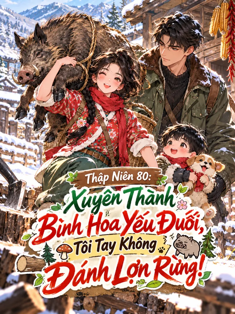 Thập Niên 80: Xuyên Thành Bình Hoa Yếu Đuối, Tôi Tay Không Đánh Lợn Rừng! - Tống Vi