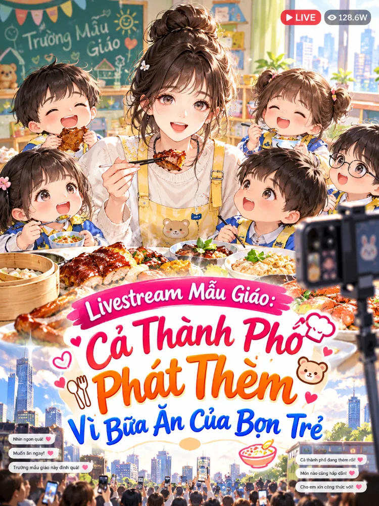 Livestream Mẫu Giáo: Cả Thành Phố Phát Thèm Vì Bữa Ăn Của Bọn Trẻ