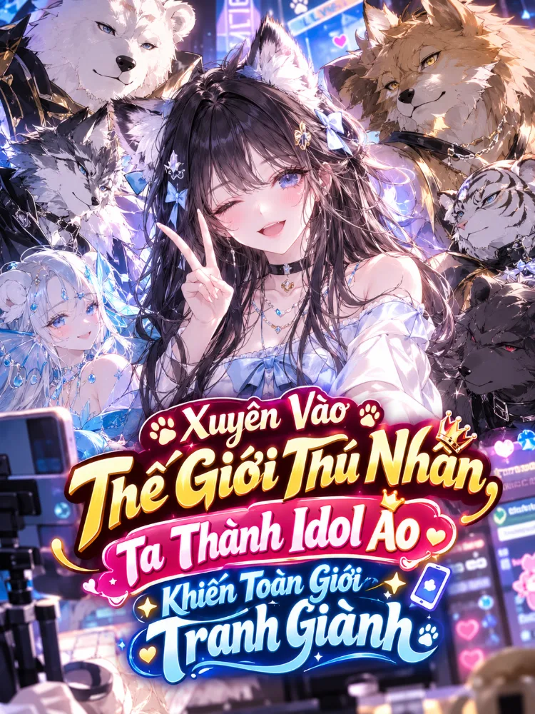 Xuyên Vào Thế Giới Thú Nhân, Ta Thành Idol Ảo Khiến Toàn Giới Tranh Giành