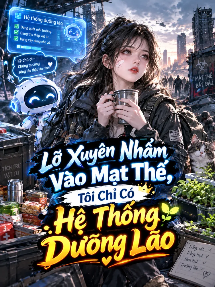 Lỡ Xuyên Nhầm Vào Mạt Thế, Tôi Chỉ Có Hệ Thống Dưỡng Lão