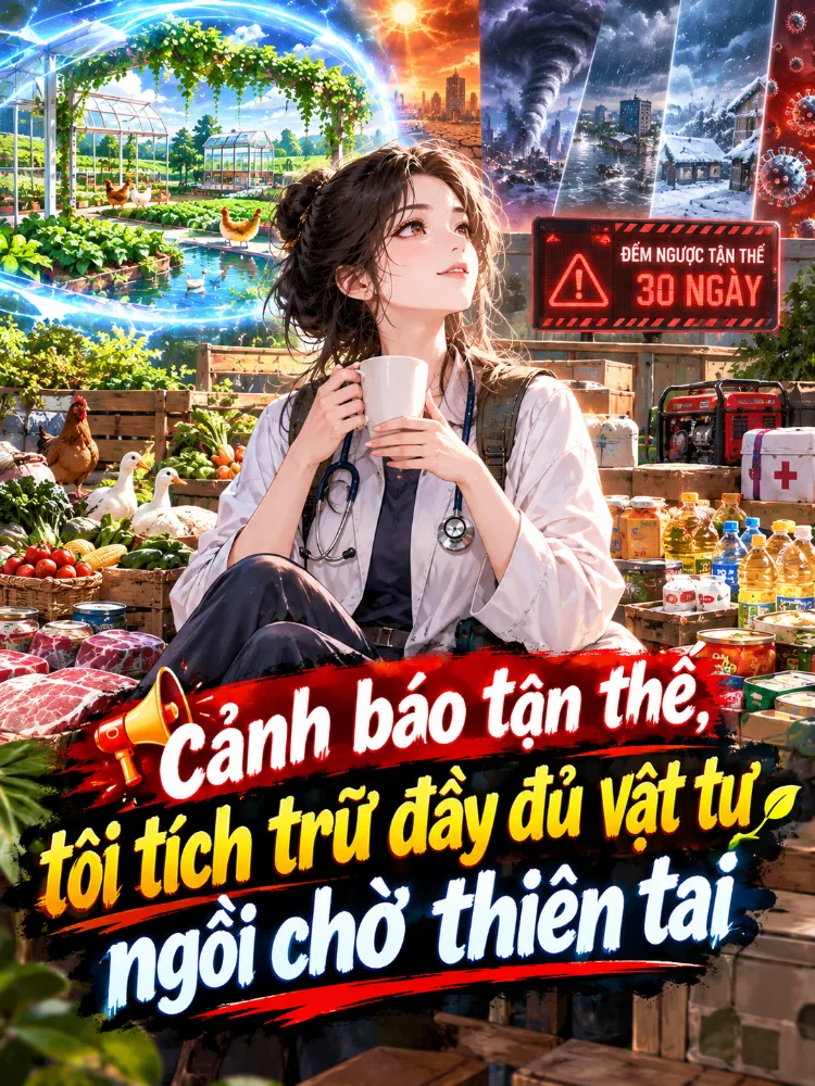 Cảnh báo tận thế, tôi tích trữ đầy đủ vật tư ngồi chờ thiên tai