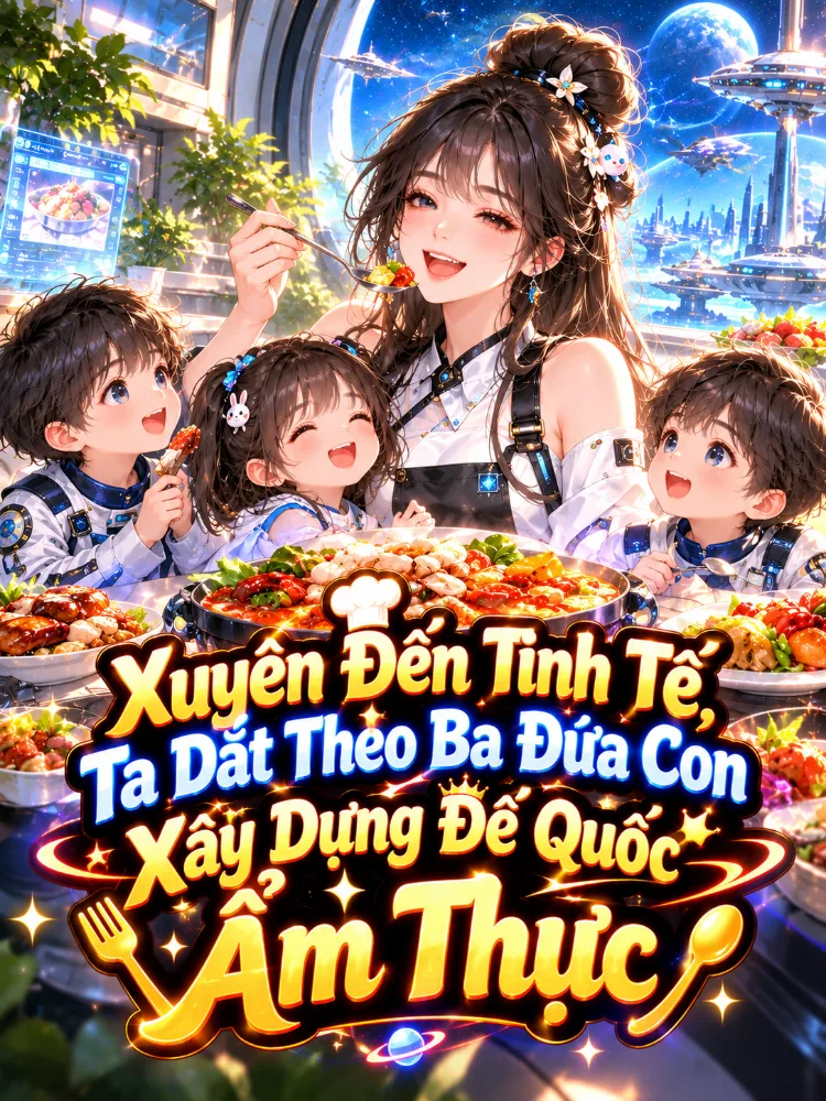 Xuyên Đến Tinh Tế, Ta Dắt Theo Ba Đứa Con Xây Dựng Đế Quốc Ẩm Thực